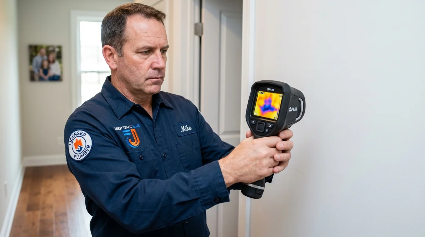 Thermal imaging leak detection by Johns Plumbing LLC in Spring Lake